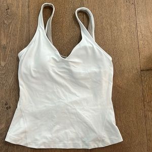 Lululemon Align tank White with bra pads.